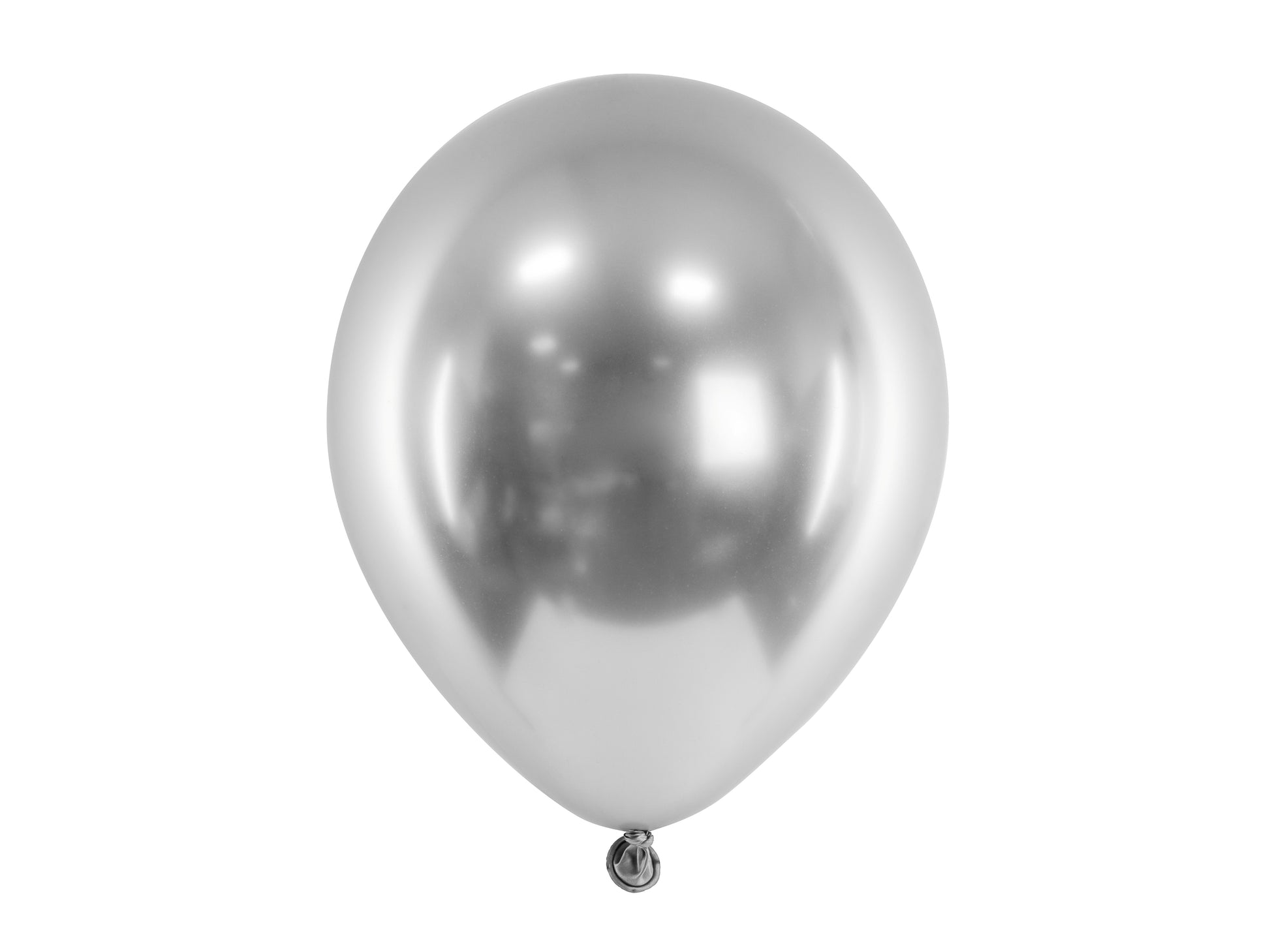 Silver glossy balloons for kids birthday party