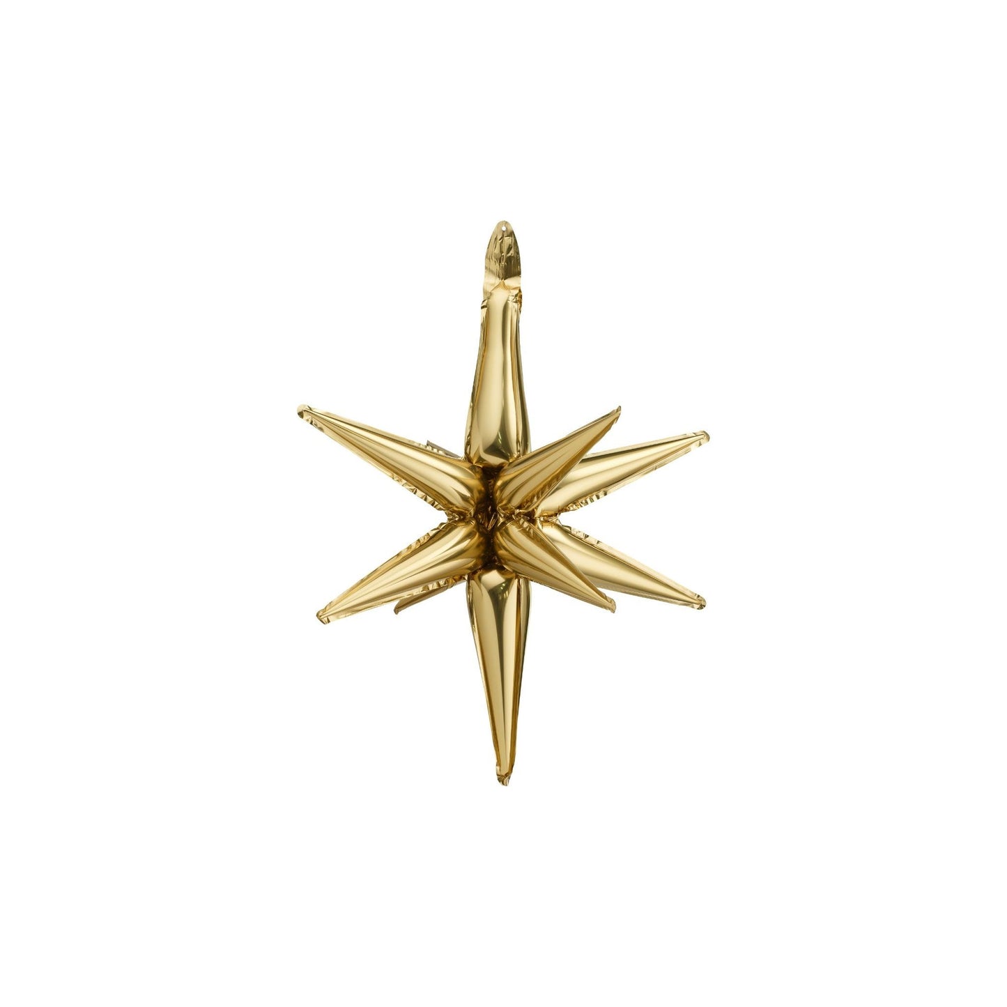 Gold 3D star foil balloon for space party decorations