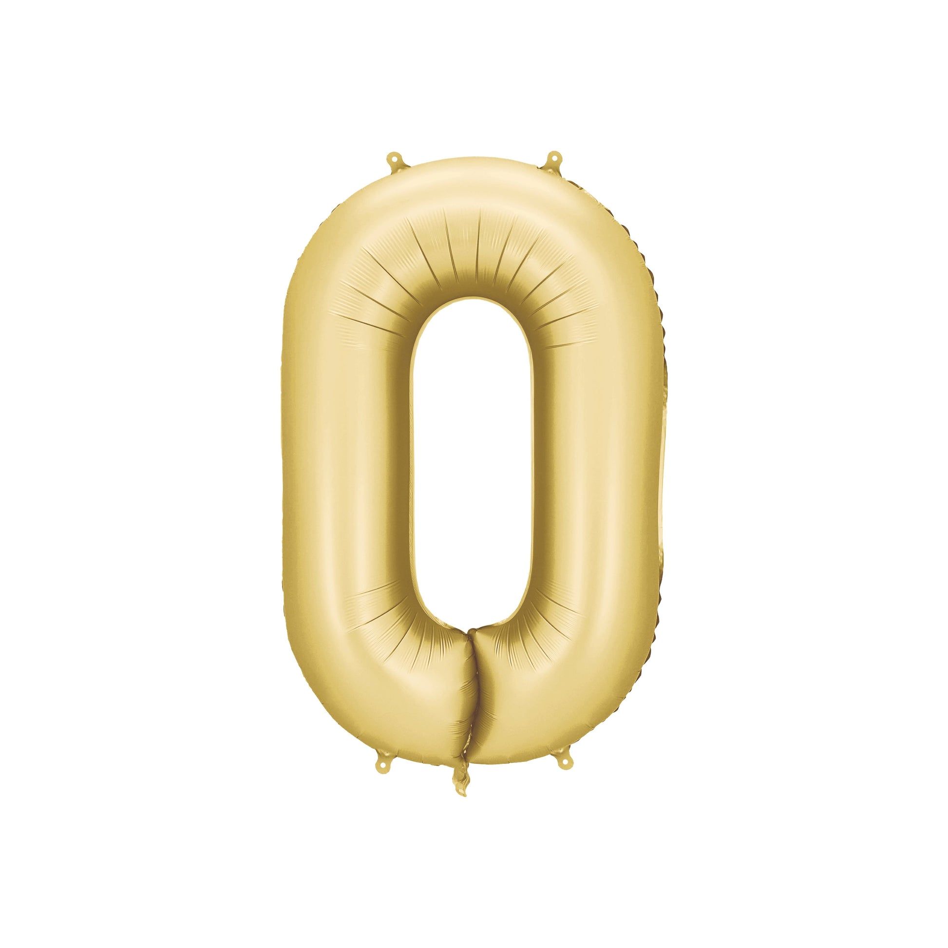 Gold Number 0 Foil Balloon – Birthday Party Decoration