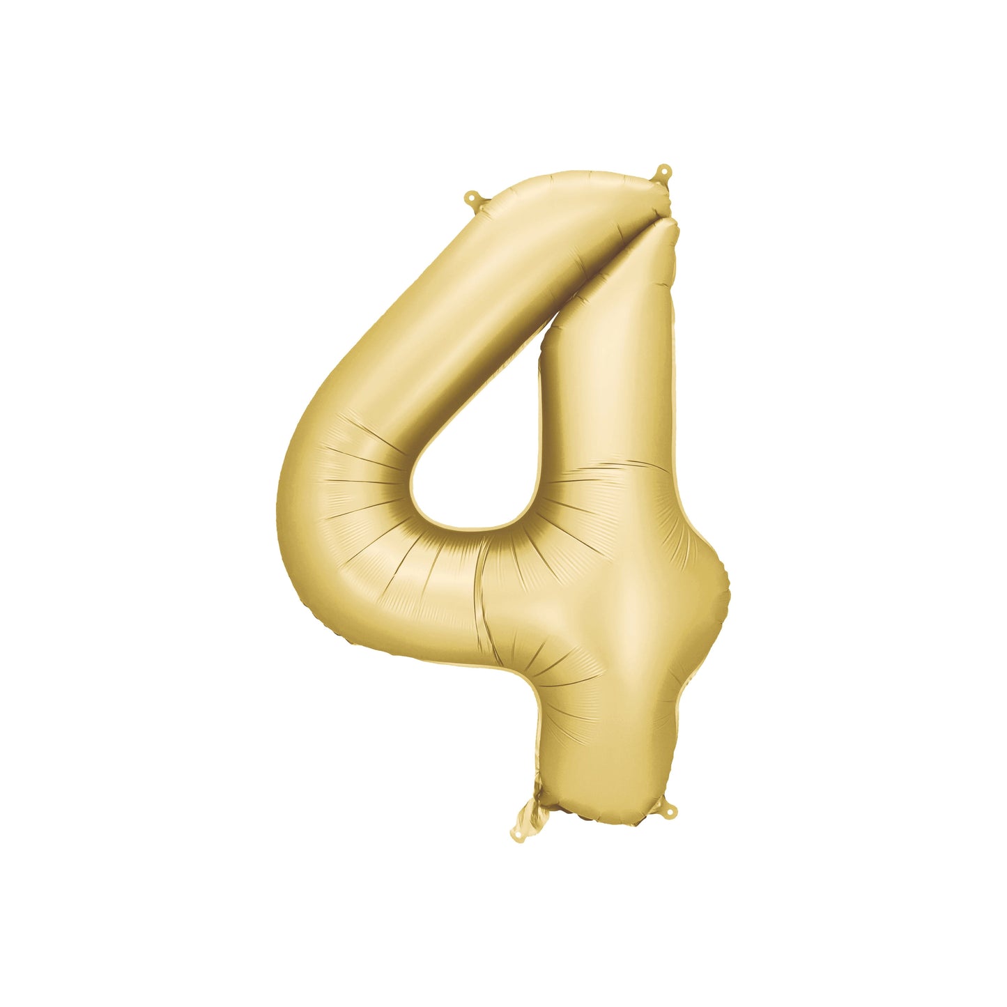 Gold Number 4 Foil Balloon – Birthday Party Decoration