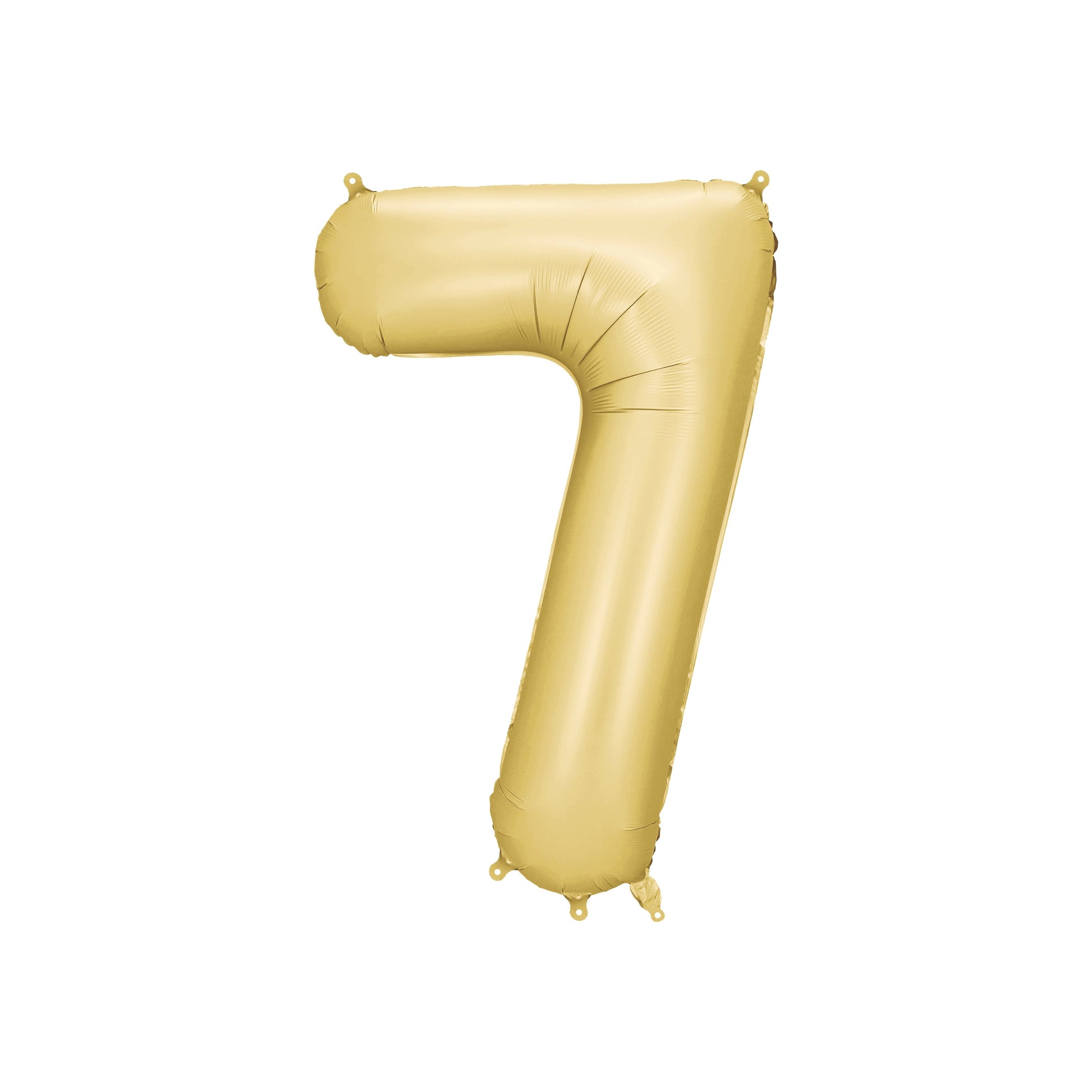 Gold Number 7 Foil Balloon – Birthday Party Decoration