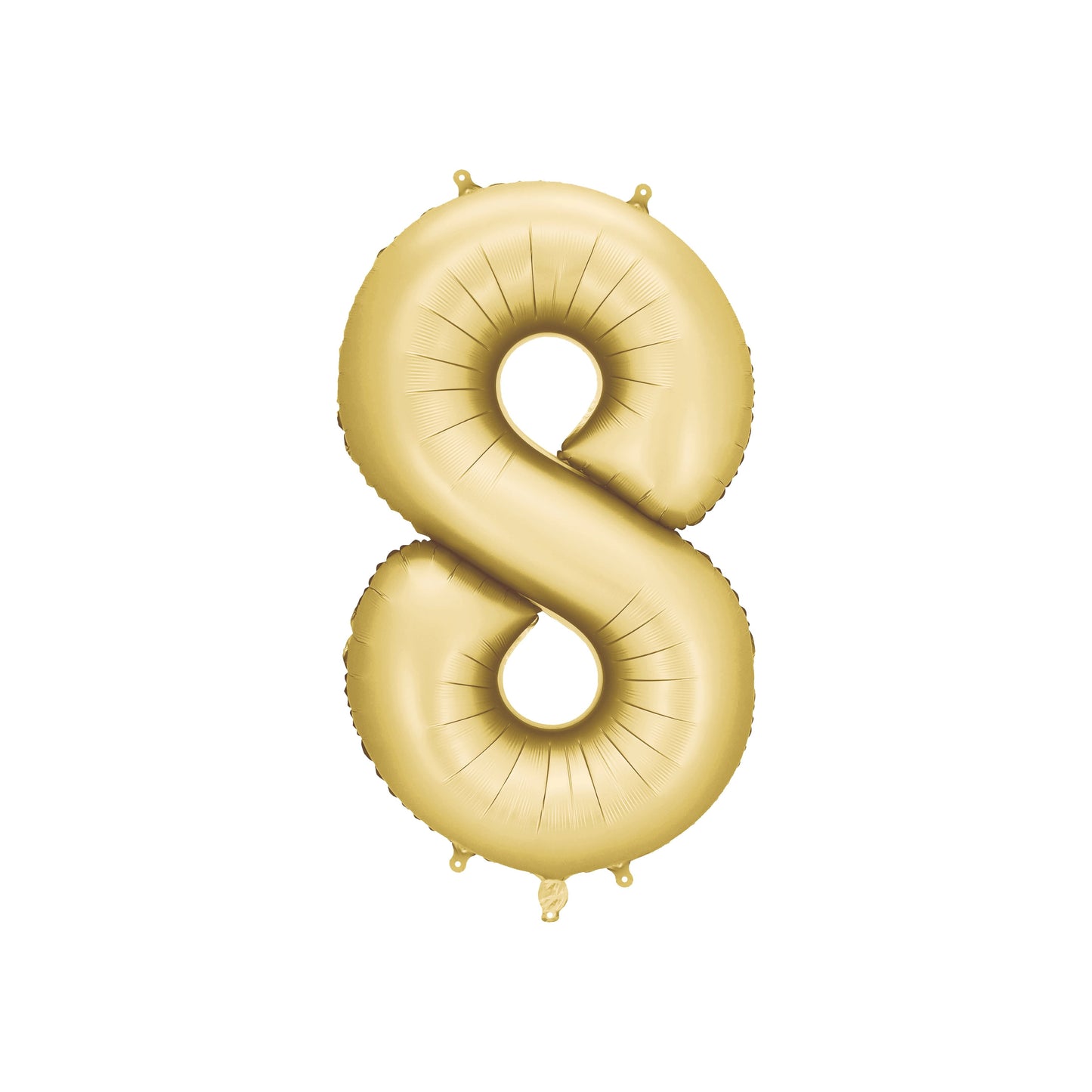 Gold Number 8 Foil Balloon – Birthday Party Decoration