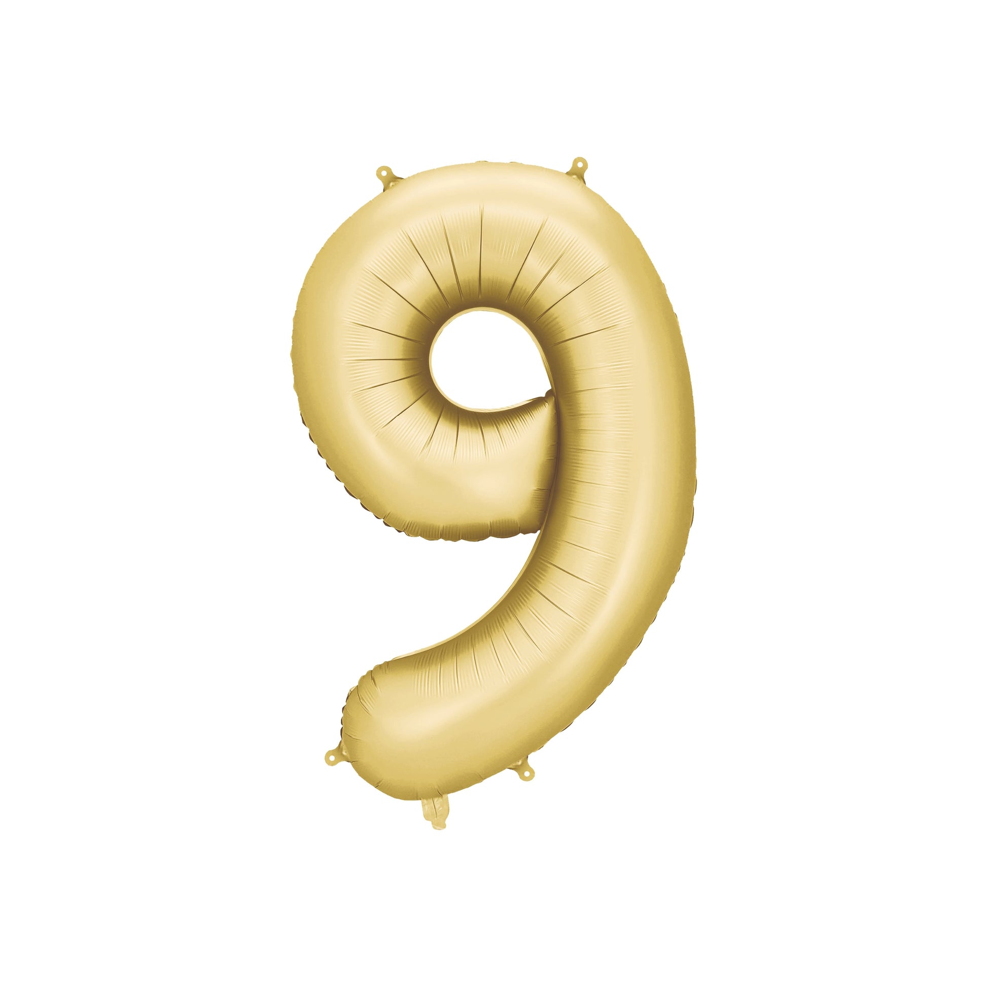 Gold Number 9 Foil Balloon – Birthday Party Decoration