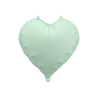 Green Heart Foil Balloon