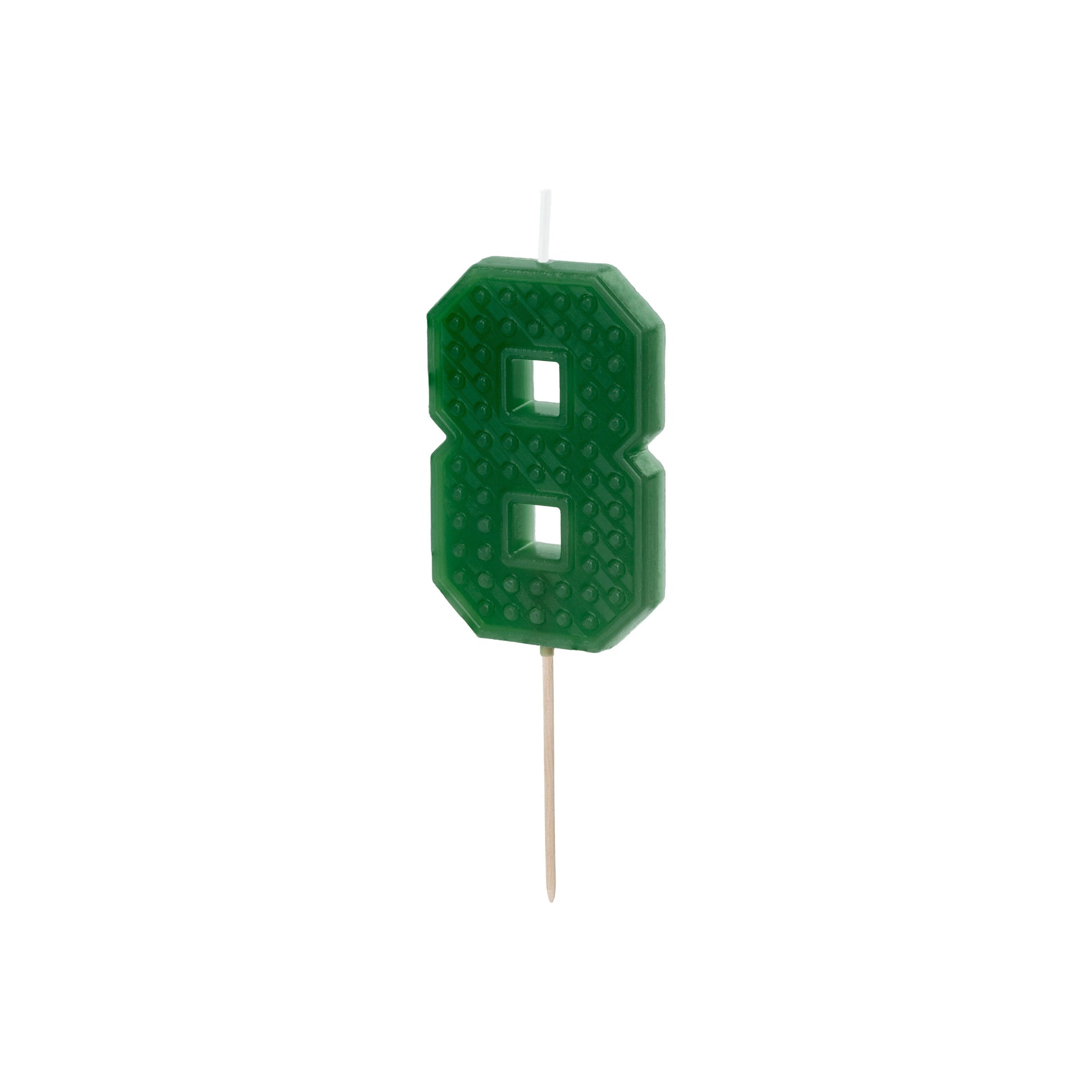Green Birthday Candle – Number 8