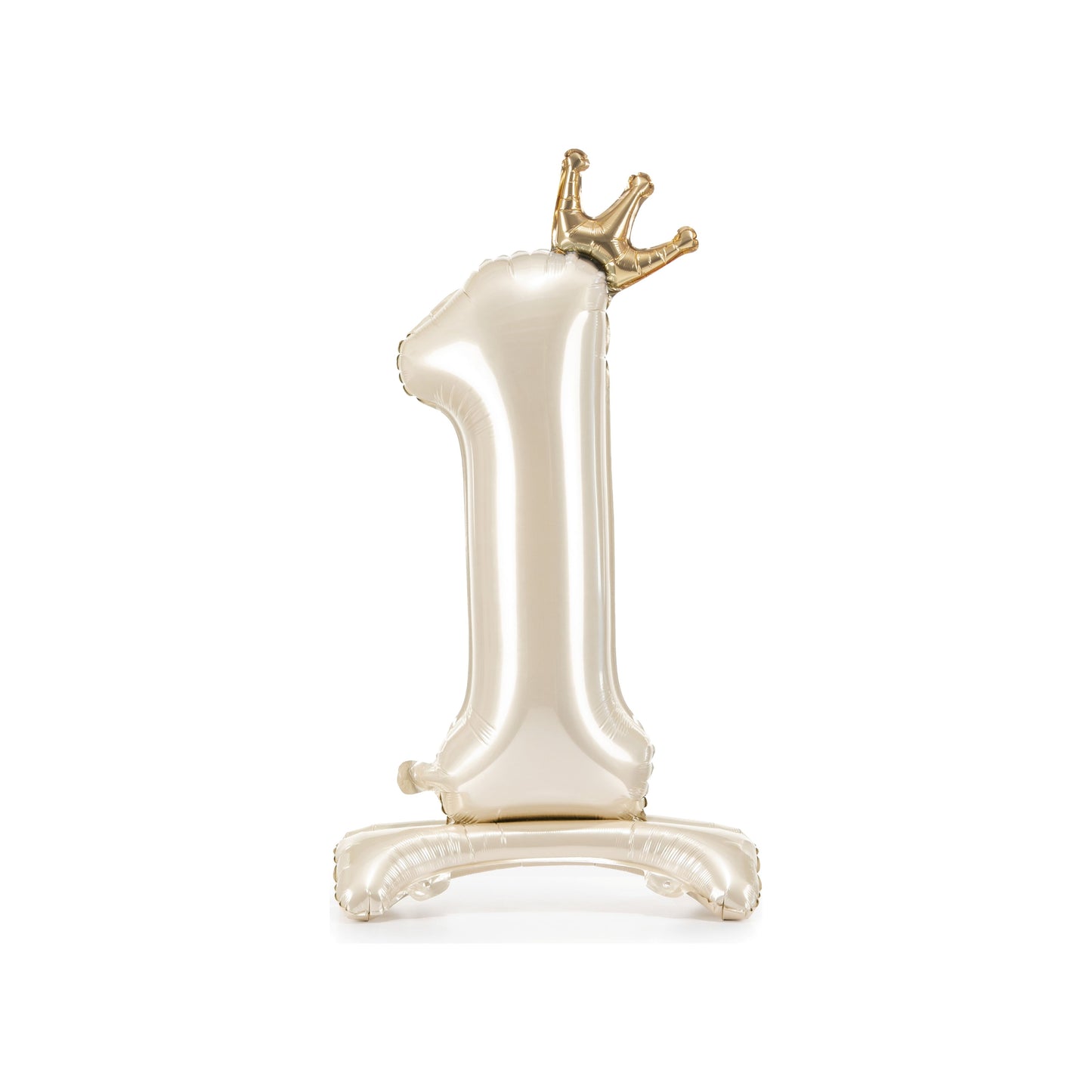 Light Cream Standing Foil Number Balloon for kids birthday party