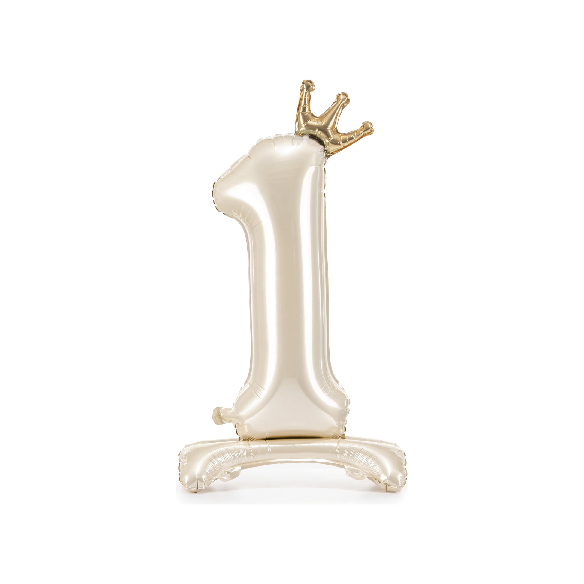 Light Cream Standing Foil Number Balloon for kids birthday party