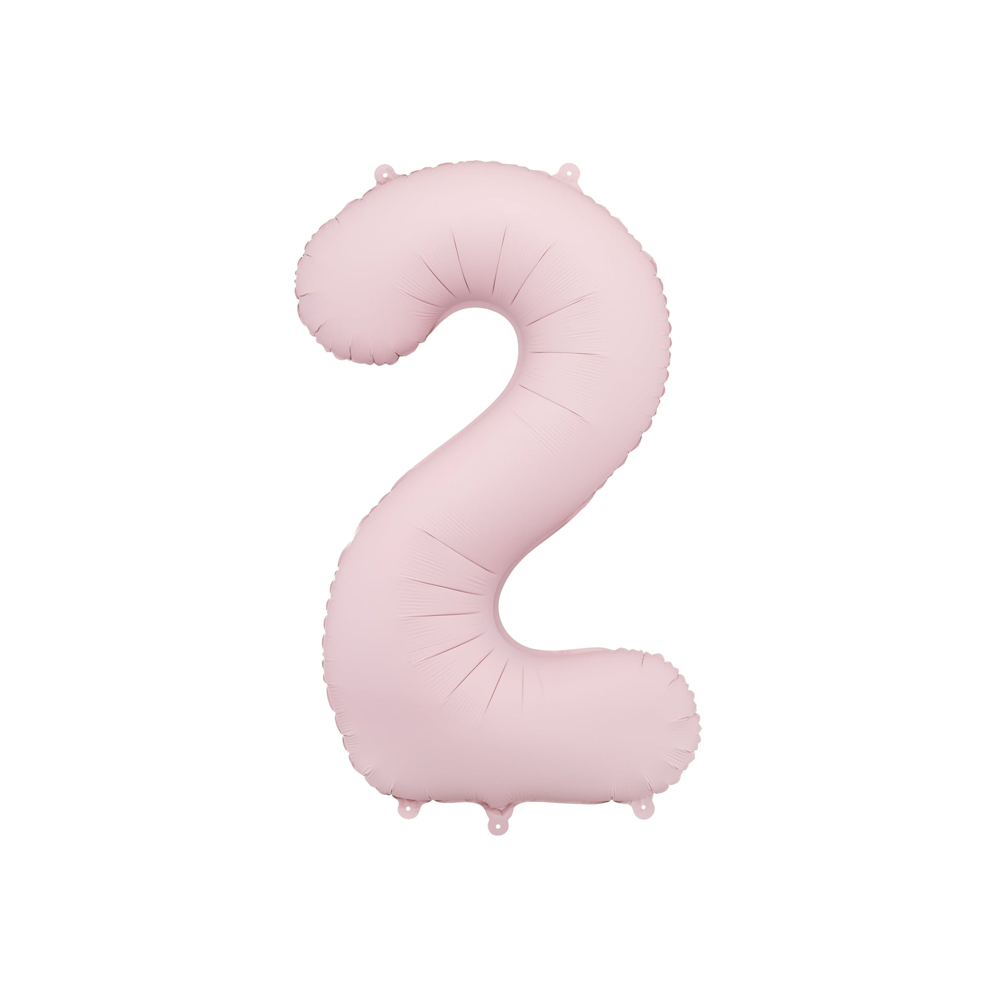 Light Pink Number 2 Foil Balloon – Birthday Party Decoration