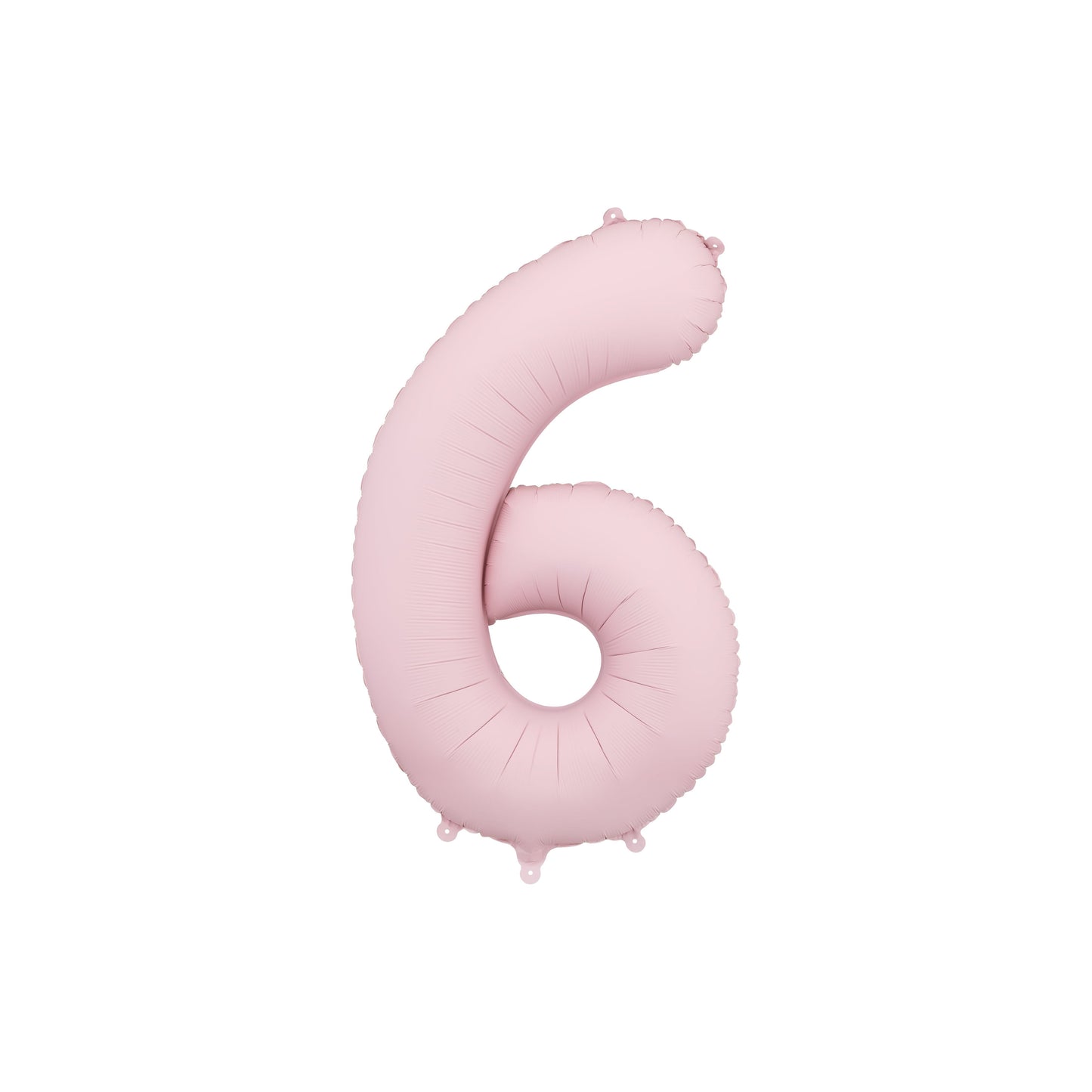 Light Pink Number 6 Foil Balloon – Birthday Party Decoration