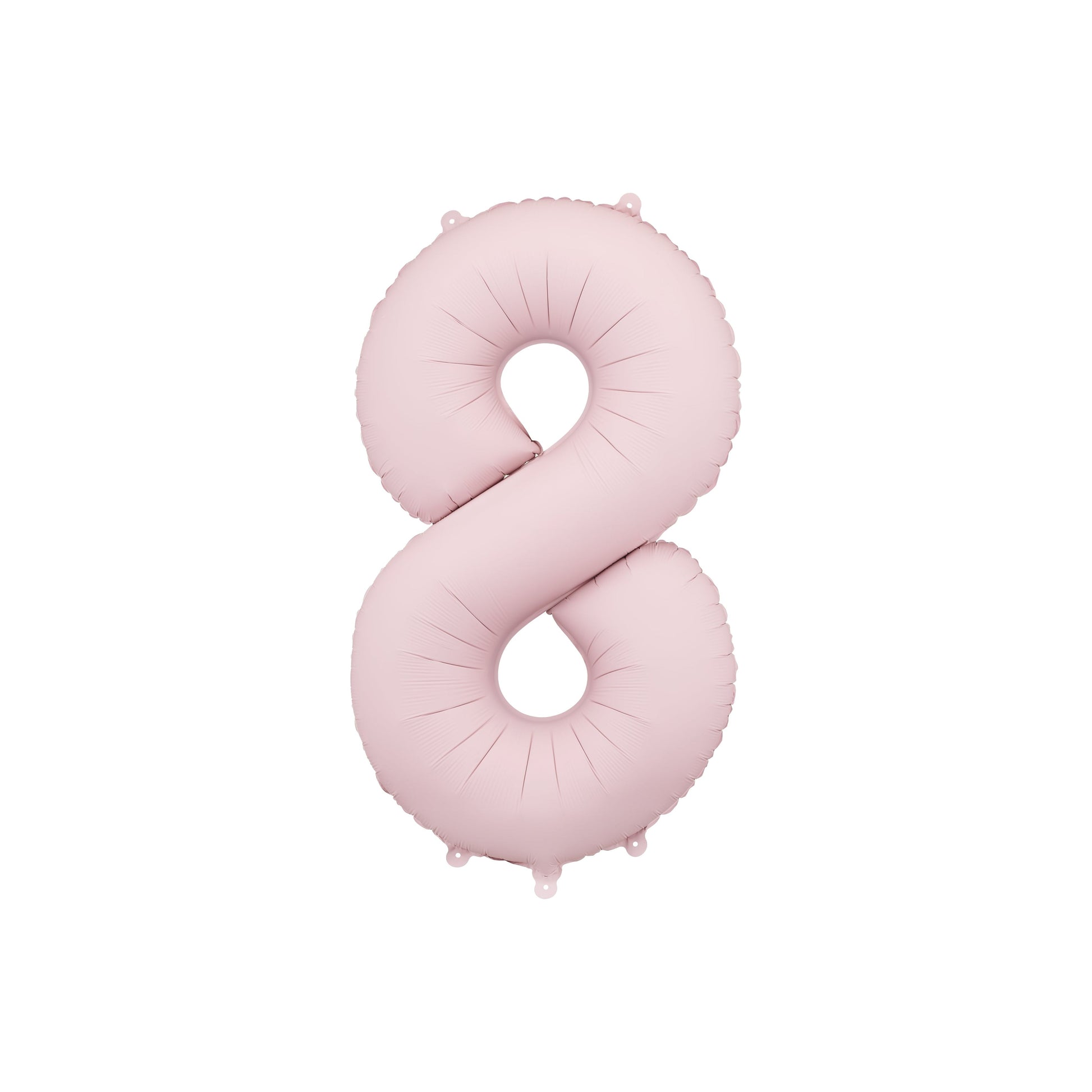 Light Pink Number 8 Foil Balloon – Birthday Party Decoration