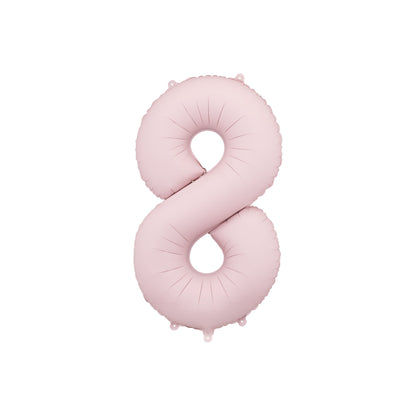 Light Pink Number 8 Foil Balloon – Birthday Party Decoration