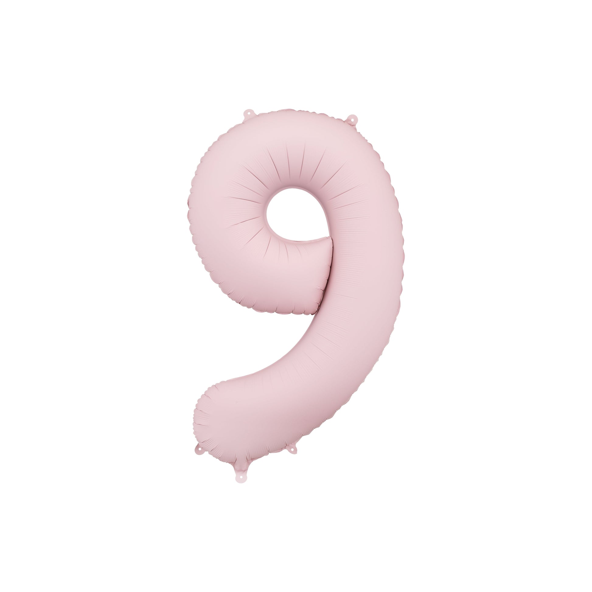 Light Pink Number 9 Foil Balloon – Birthday Party Decoration