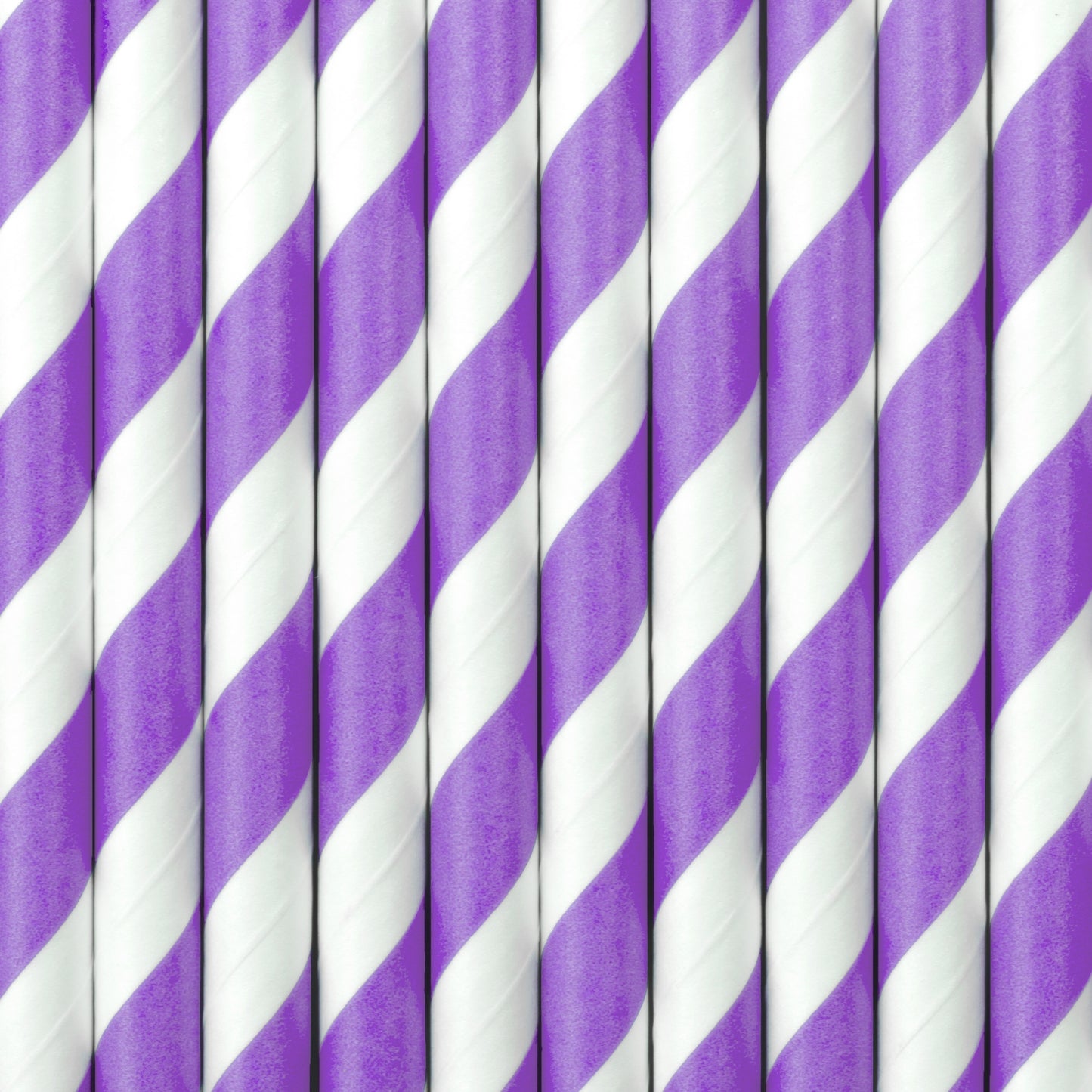 Lilac Striped Paper Straws
