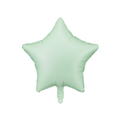 Matte Green Star Balloon