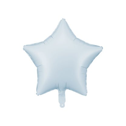 Matte Misty Blue Star Balloon