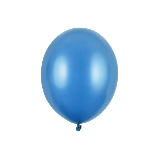 Blue metallic balloon 30 cm for balloon garlands, birthday setups and children’s party decor