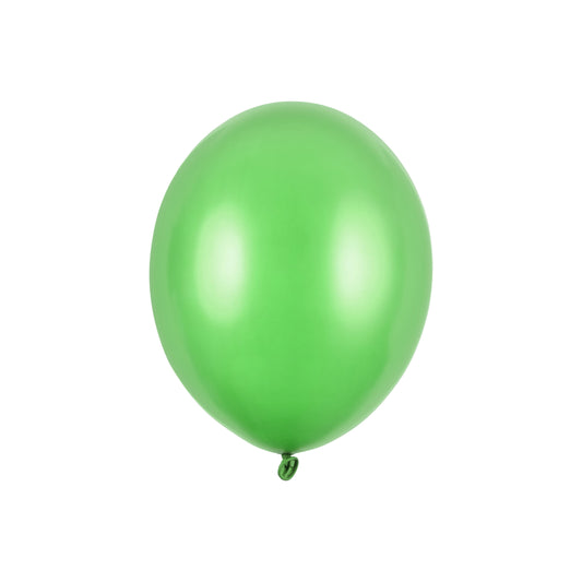 Green metallic balloon 30 cm – ideal for jungle-themed birthdays, eco parties and outdoor events
