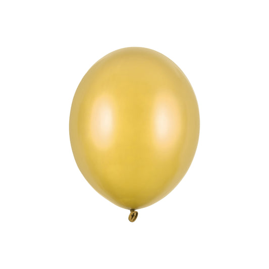 Gold metallic balloon 30 cm – stylish balloon for birthday