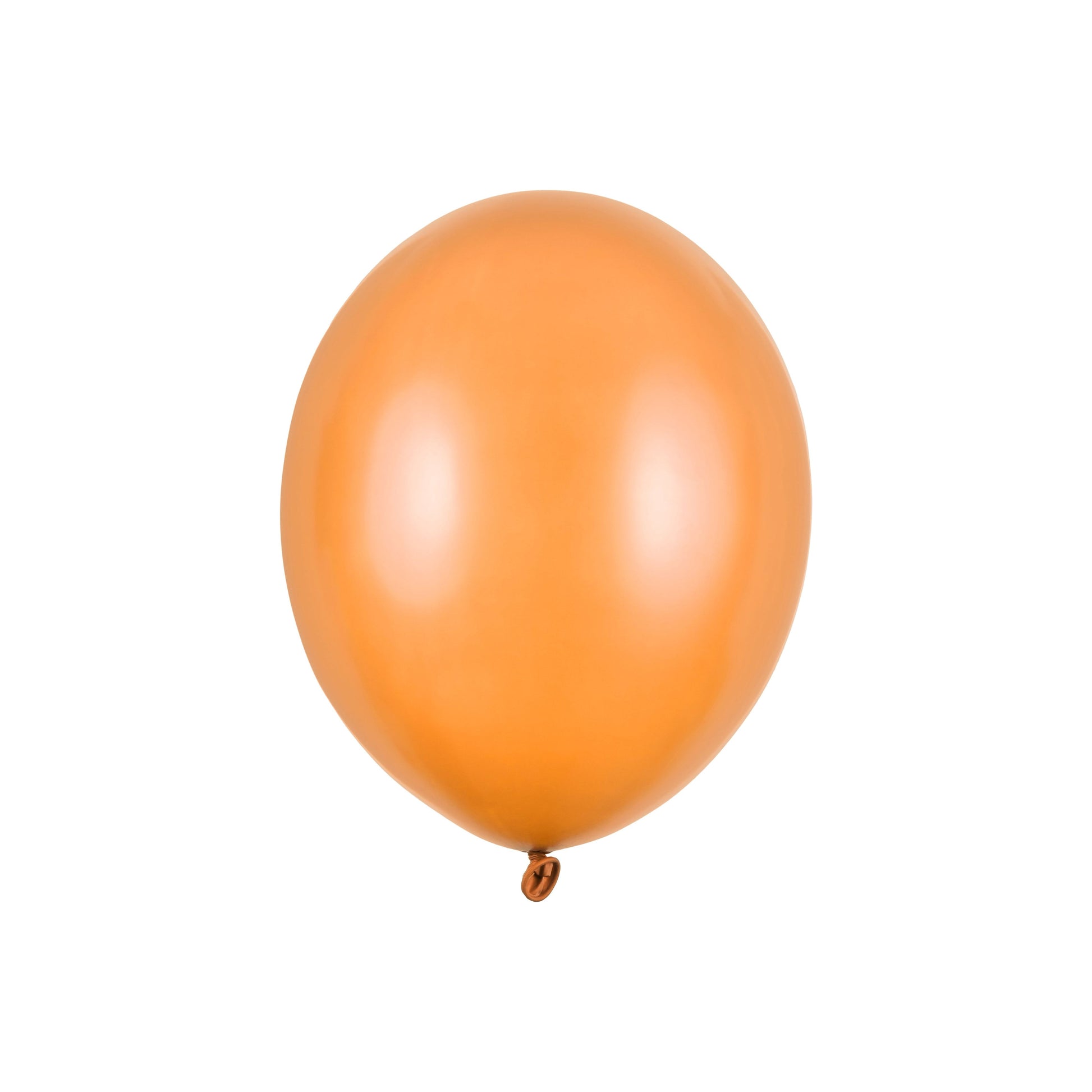 Mandarin orange metallic balloon 30 cm – vibrant accent for birthday parties and tropical themes