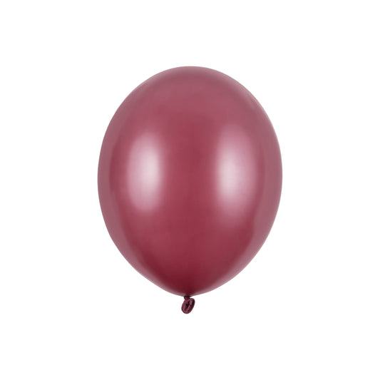 Maroon metallic balloon 30 cm – rich color balloon for elegant birthday
