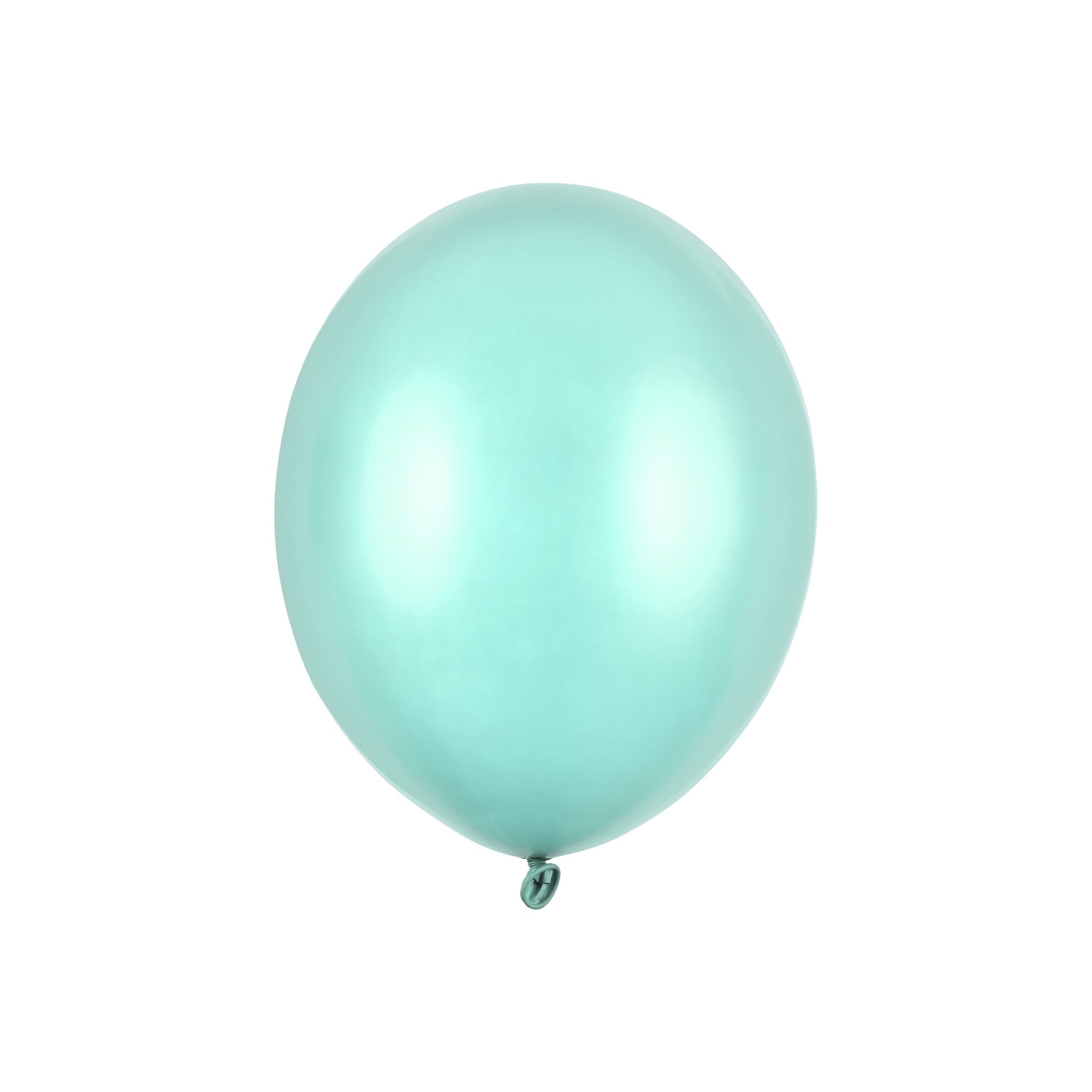 Mint green metallic balloon 30 cm – pastel latex party balloon for baby showers, birthdays and elegant decorations