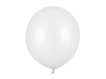 White metallic balloon – clean, minimal balloon decoration for weddings, baptisms and communions