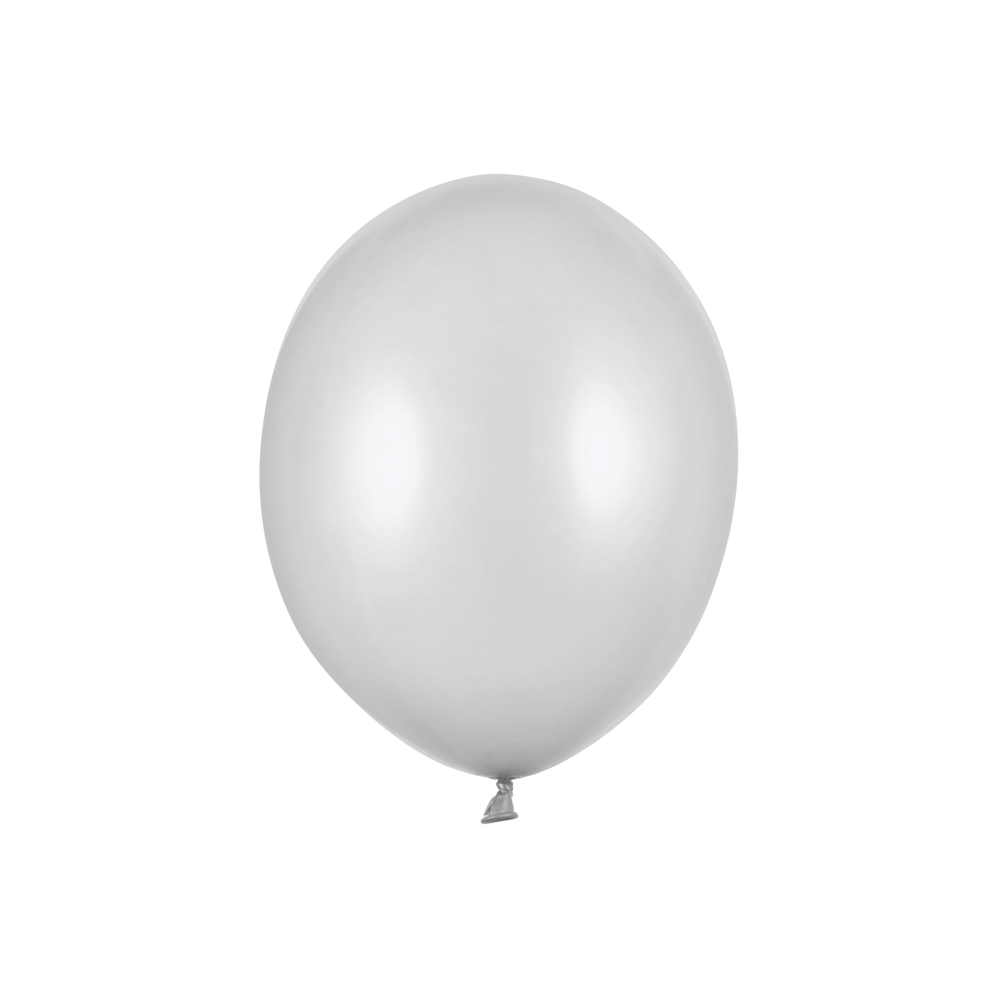 Silver metallic balloon 30 cm – elegant decoration for birthday, anniversaries and party styling