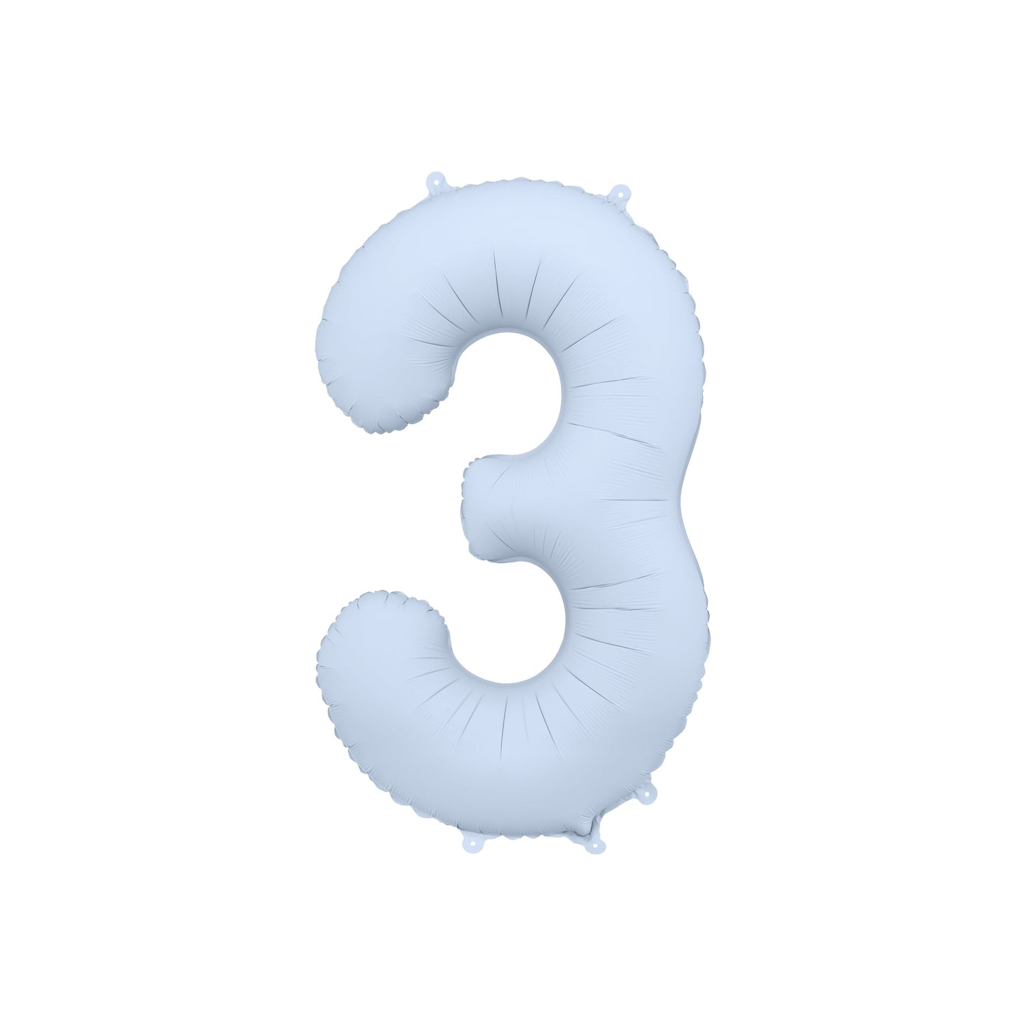 Misty Blue Number 3 Foil Balloon – Birthday Party Decoration