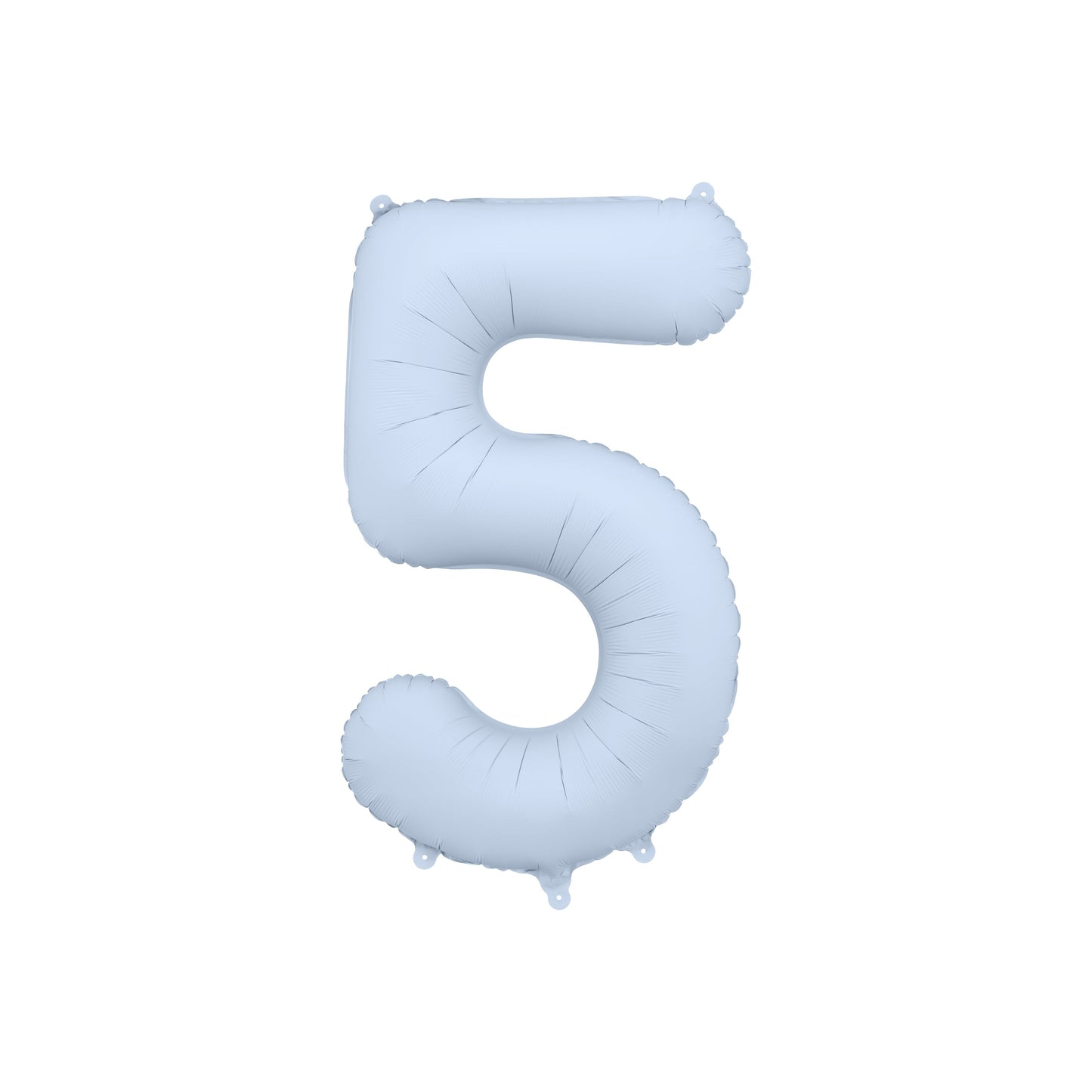 Misty Blue Number 5 Foil Balloon – Birthday Party Decoration