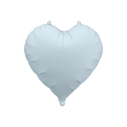 Misty Blue Heart Foil Balloon