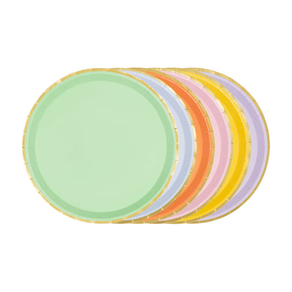 Mixed Color Paper Plates
