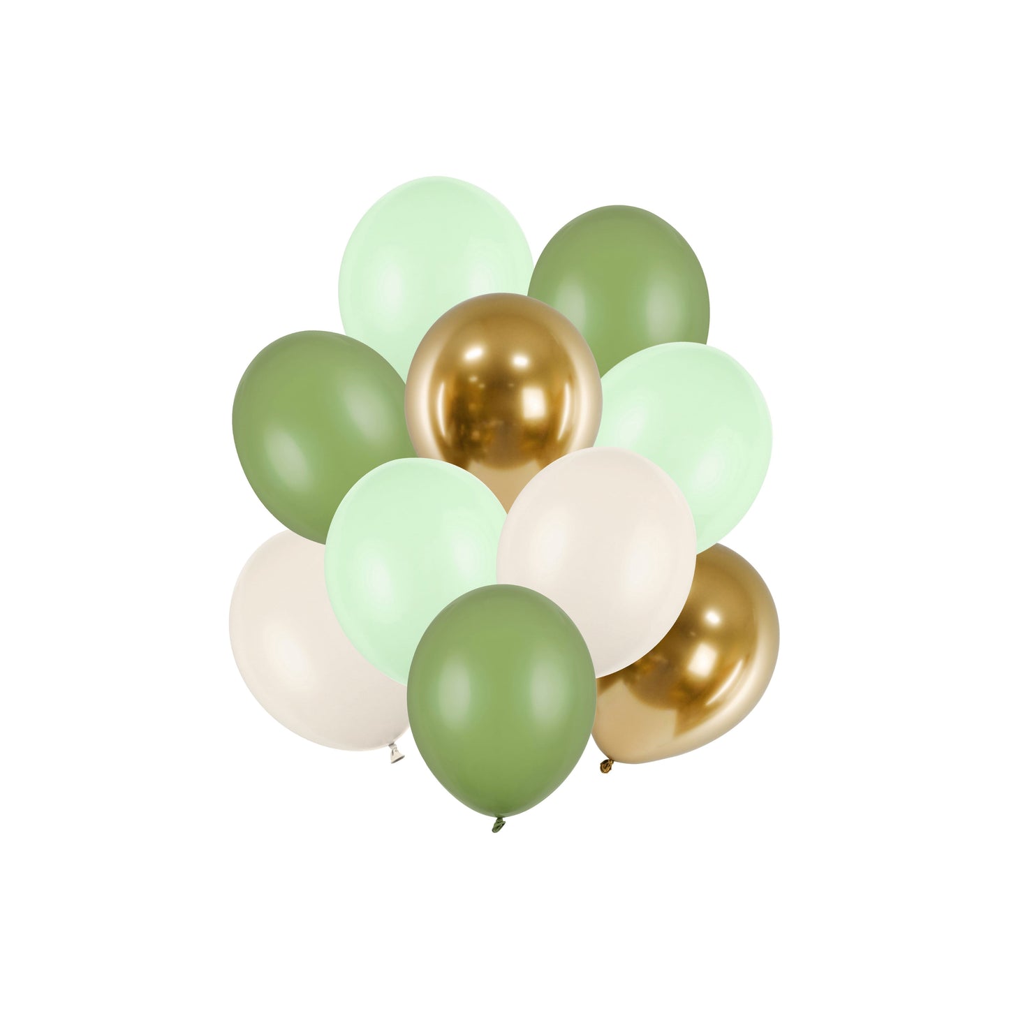 Mixed color set, pistachio, gold, beige, green balloon for kids birthday party