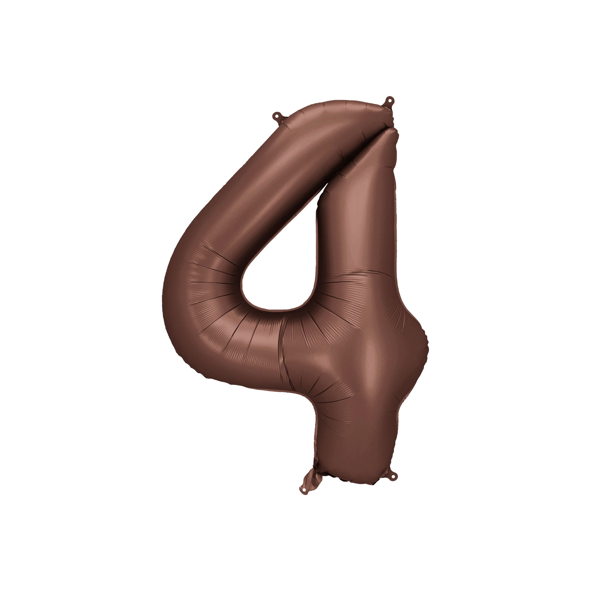 Mocha Number 4 Foil Balloon – Birthday Party Decoration