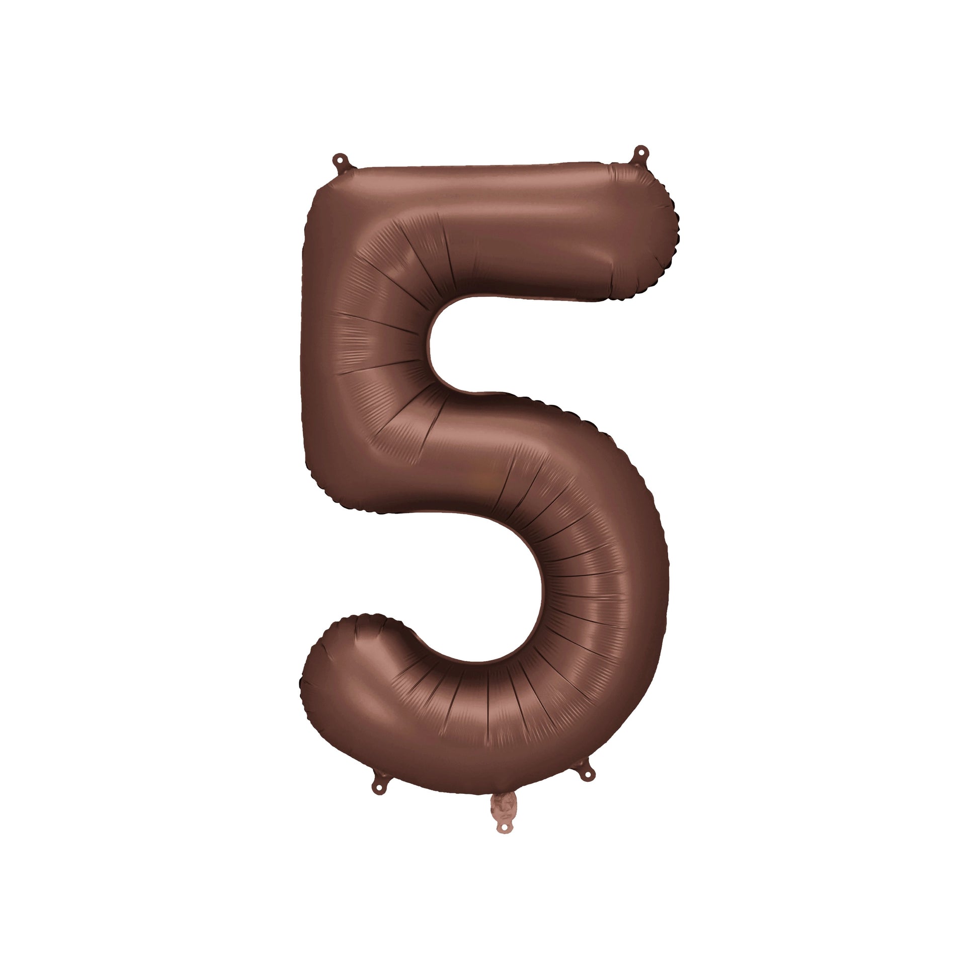 Mocha Number 5 Foil Balloon – Birthday Party Decoration