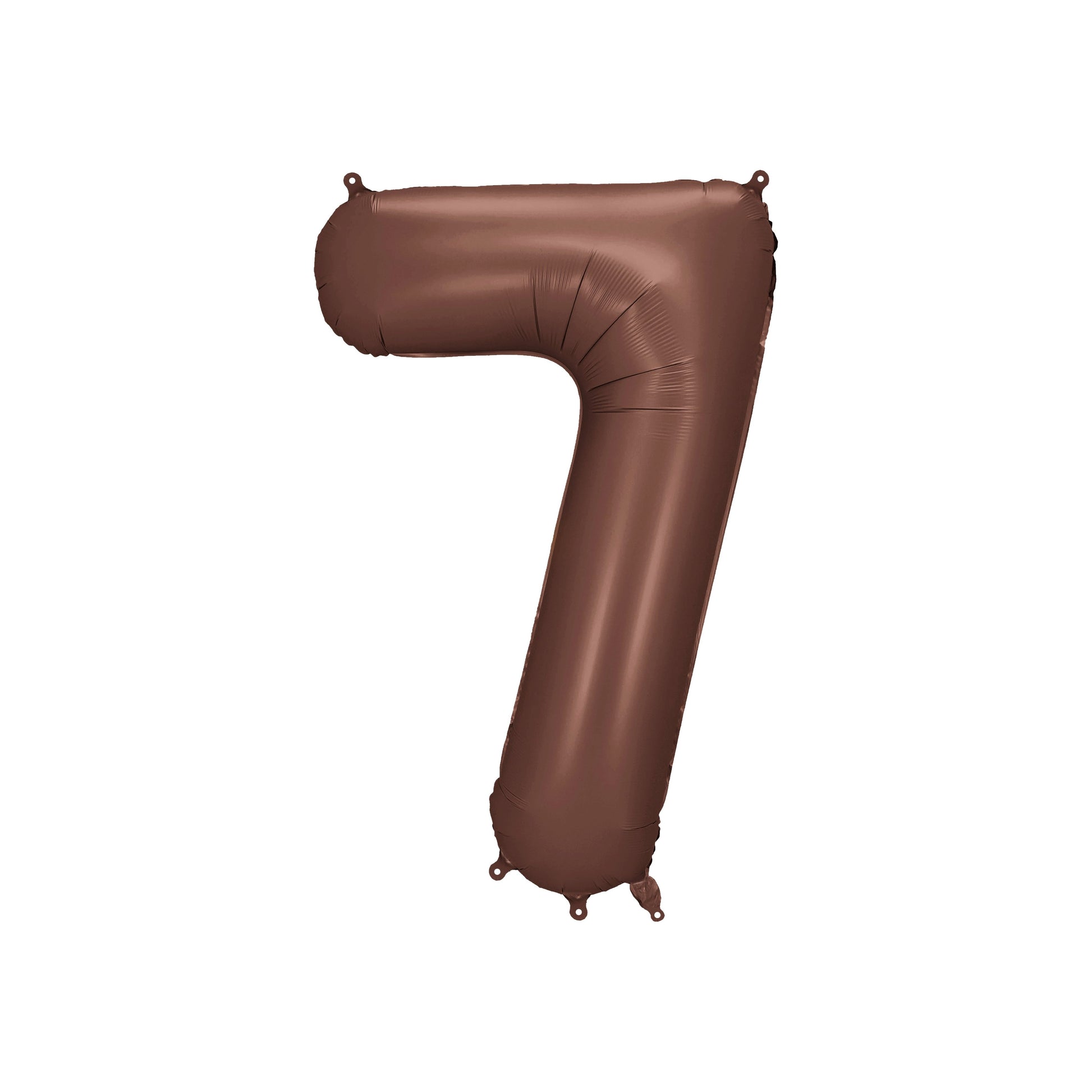 Mocha Number 7 Foil Balloon – Birthday Party Decoration