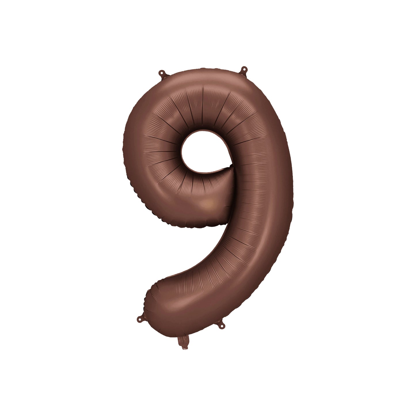 Mocha Number 9 Foil Balloon – Birthday Party Decoration