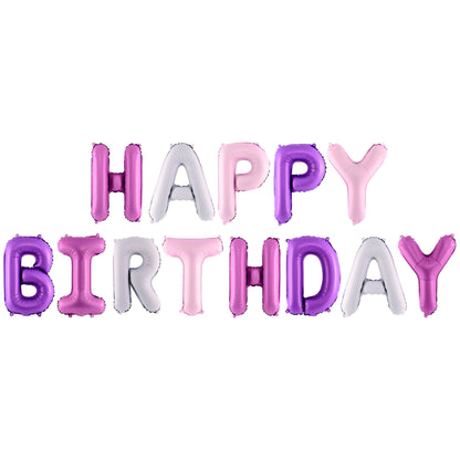 Pastel Colors Happy Birthday Foil Balloon
