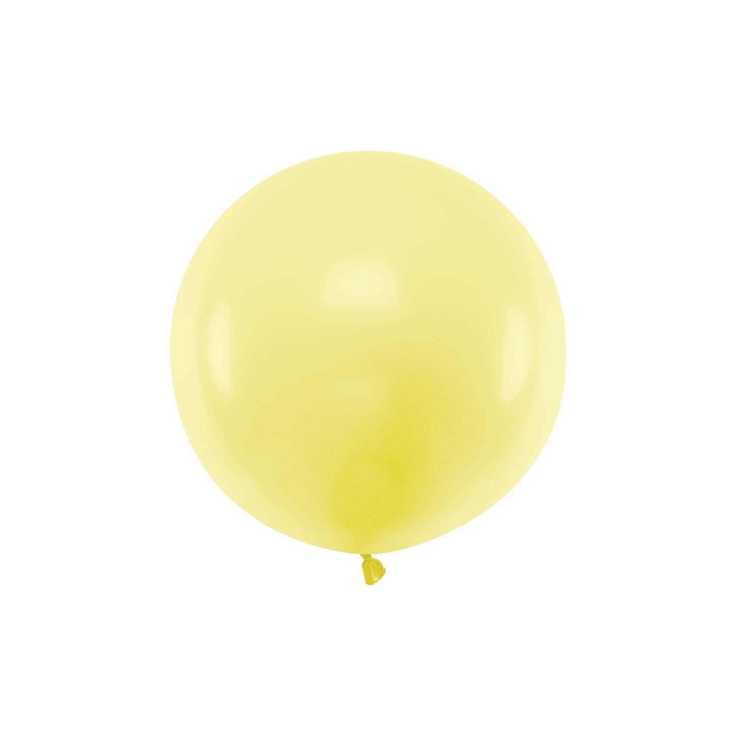 Pastel Light Yellow Round Balloon