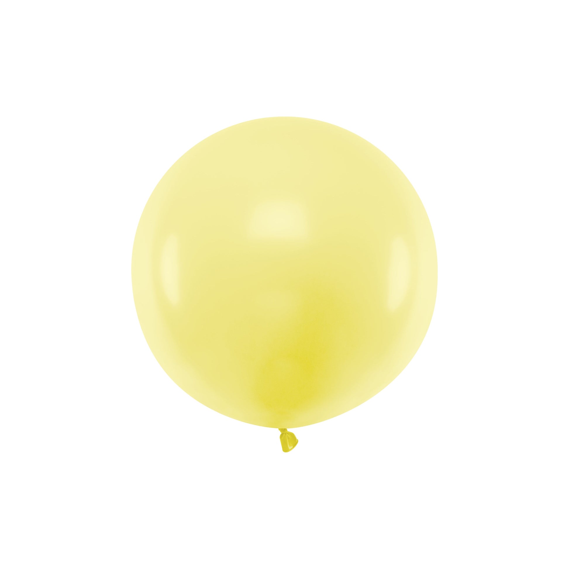 Pastel Light Yellow Round Balloon