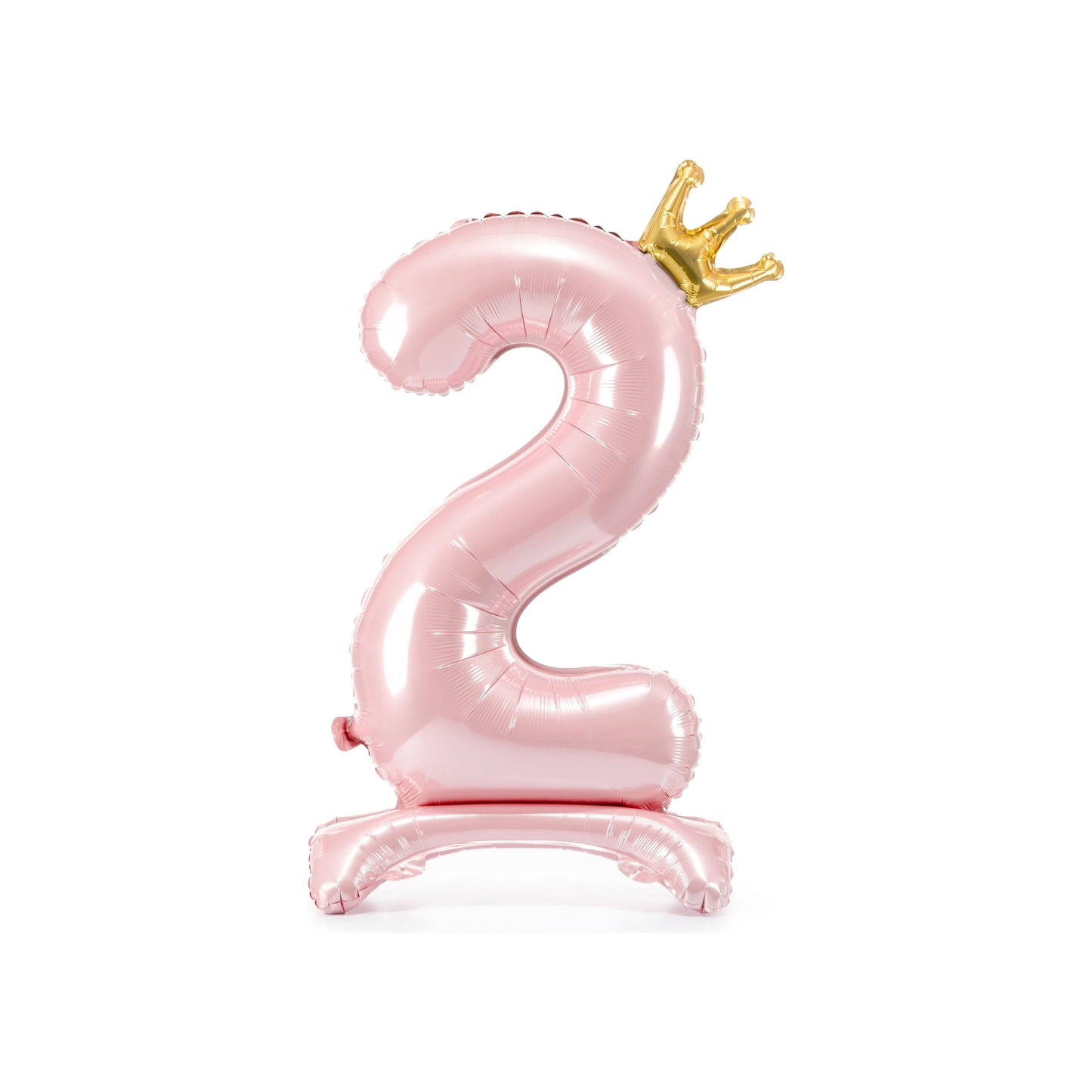 Pink Standing Foil Number Balloon for kids birthday party