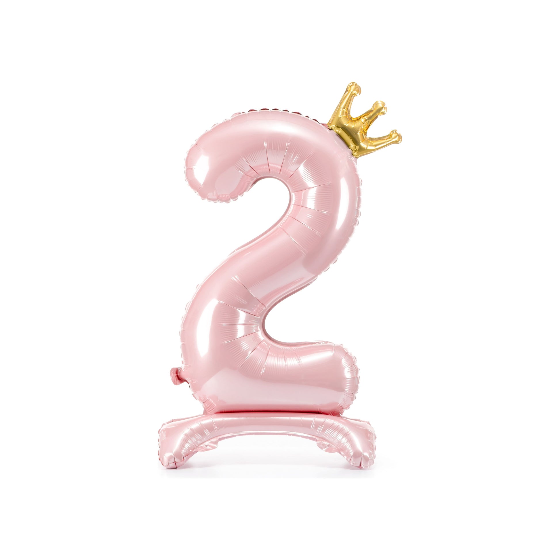 Pink Standing Foil Number Balloon for kids birthday party