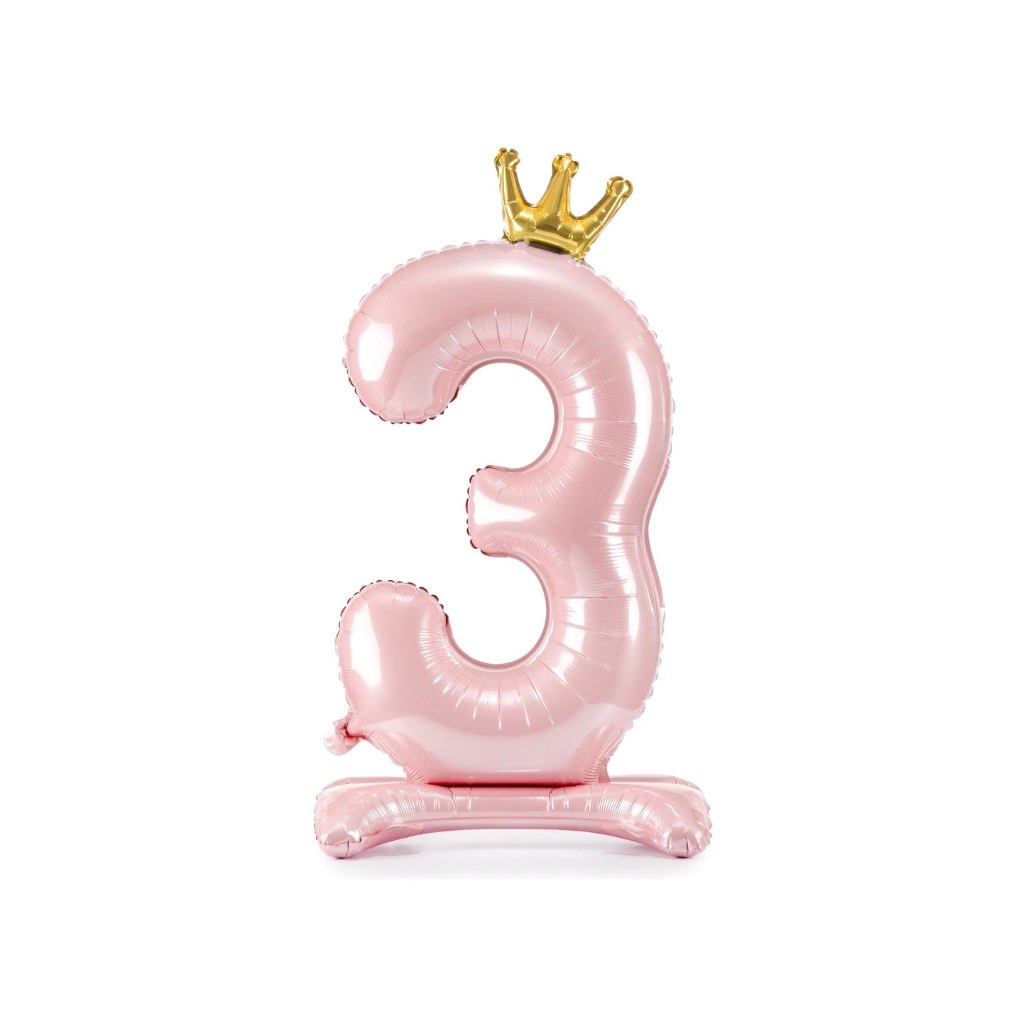 Pink Standing Foil Number Balloon for kids birthday party