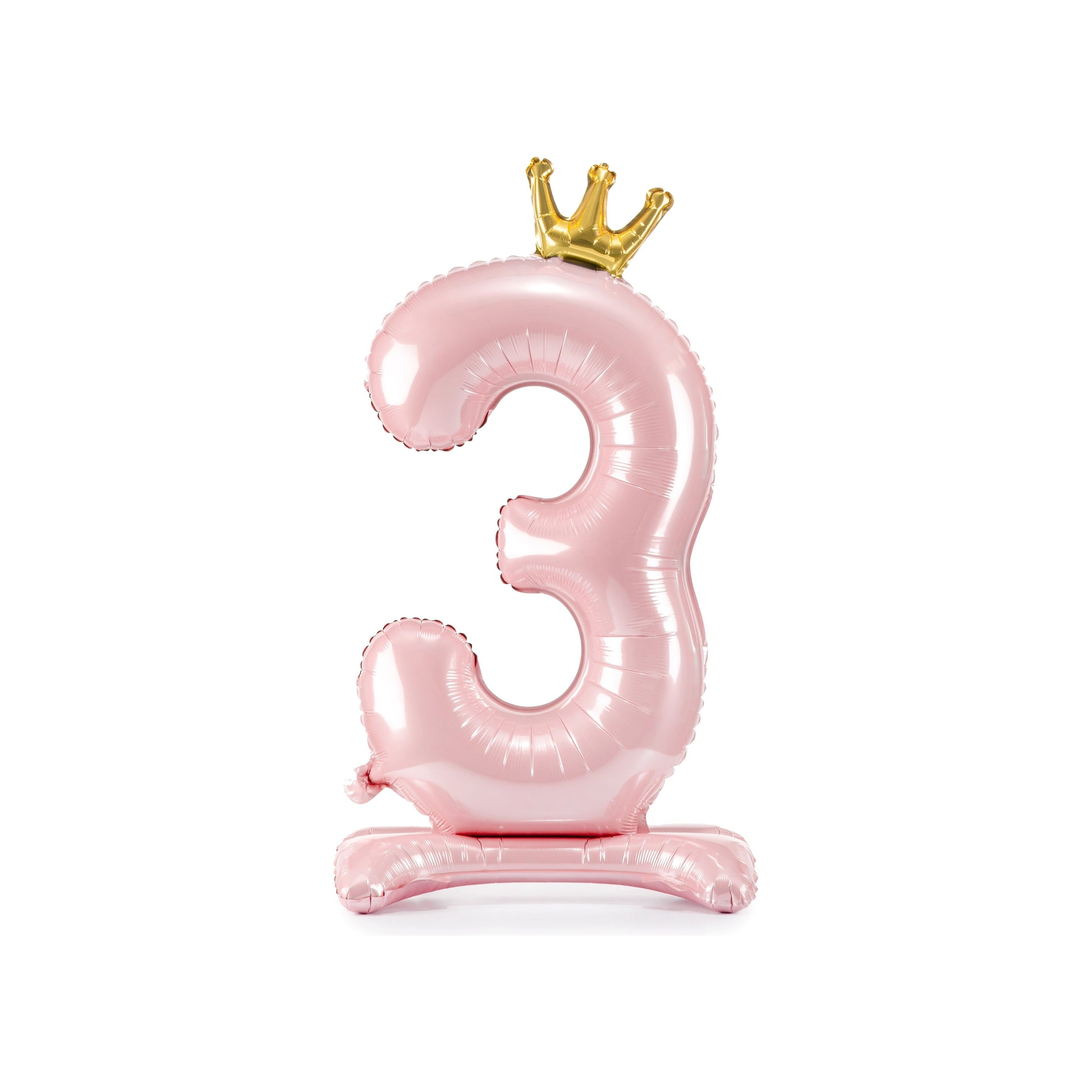 Pink Standing Foil Number Balloon for kids birthday party