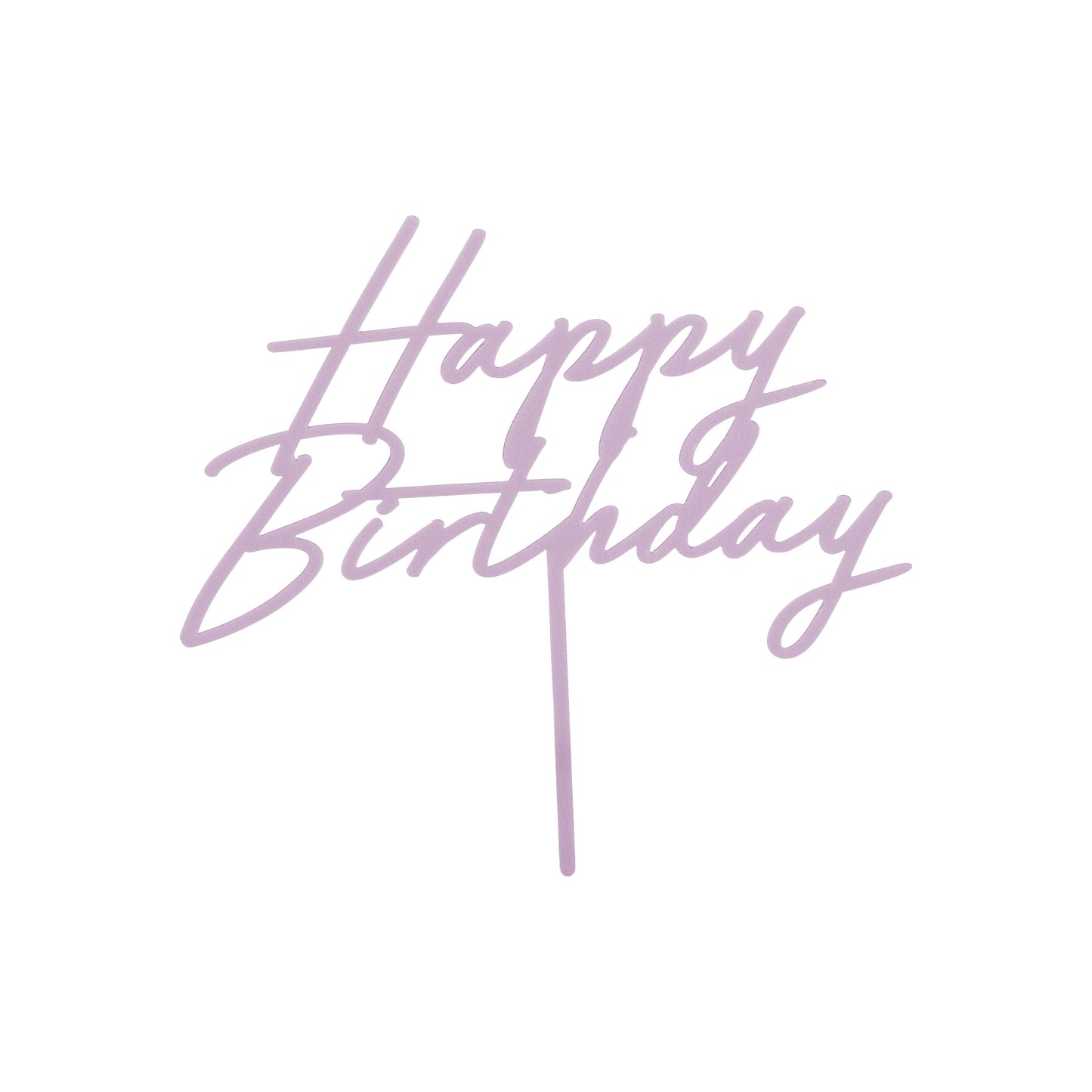 Happy Birthday Purple Cake Topper