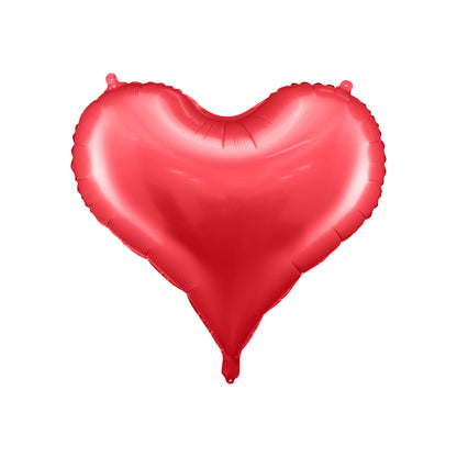 Satin Red Heart Balloon