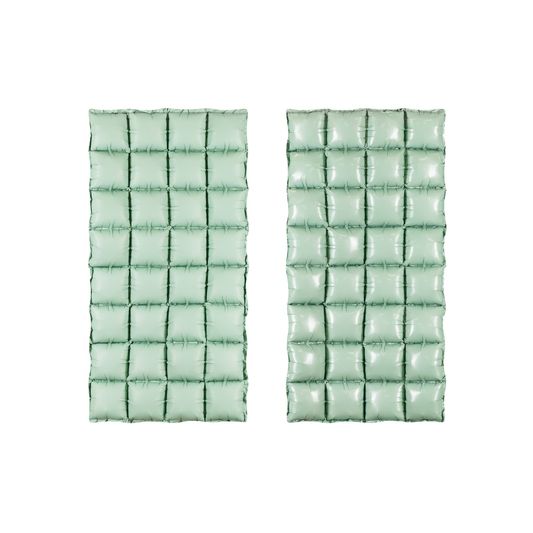 Sage Double-Sided Curtain Foil Balloon for kids birthday party