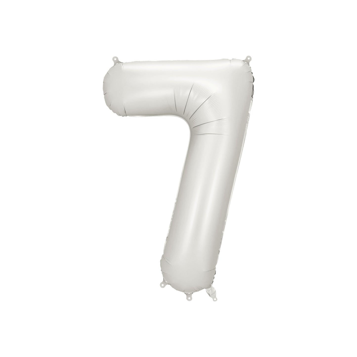 Silver Number 7 Foil Balloon – Birthday Party Decoration