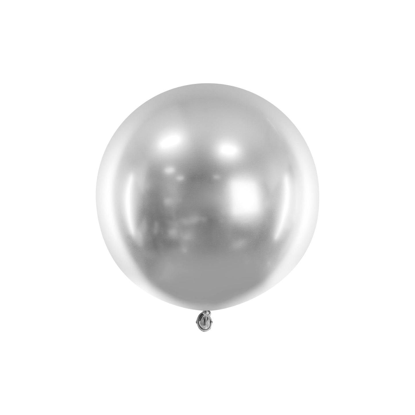 Silver Round Glossy Balloon