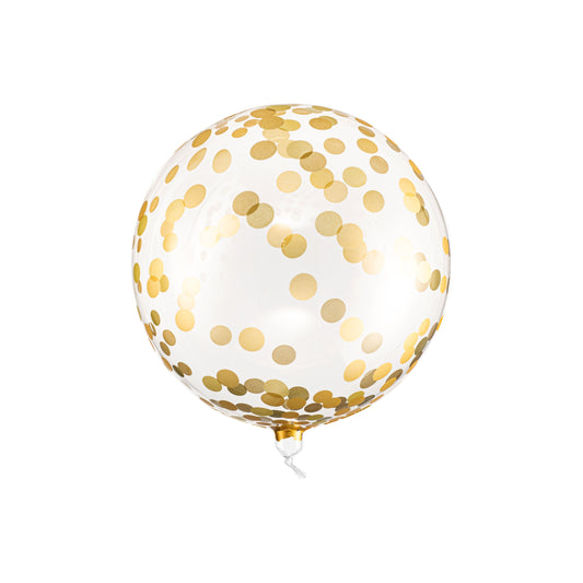 Sphere Balloon with Gold Dots