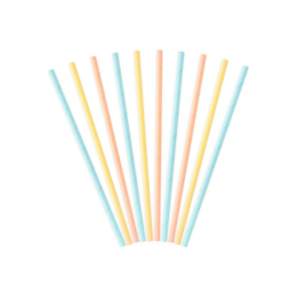 Summer Time Mix Paper Straws